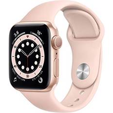 Apple Wearables on sale Apple Watch Series 6 40MM Aluminiumgehäuse Gold mit Rosa Sand Sportarmband