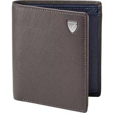 Wallets & Key Holders Aspinal of London Leather ID & Coin RFID Billfold Wallet - Charcoal