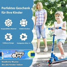 Barnsparkcykel 2-hjulig Sparkskoter Med Blinkande Hjulstativ