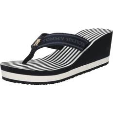 Tommy Hilfiger Sandaler med hæl Tommy Hilfiger Klipklappere - Navy/Royal