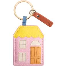 Caroline Gardner House Keyring - Pink/Yellow/Brown