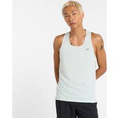 New Balance Men Tank Tops New Balance Men's Race Day Tank - Green