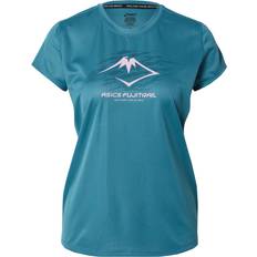 Löpning - Turkosa T-shirts Asics Fujitrail Logo SS Top - Atlantis Blue