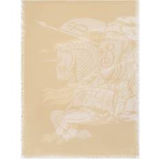 Burberry Halsdukar & Sjalar Burberry Wide EKD Wool Scarf - Sand