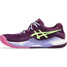 Asics Gel-Resolution 9 Padel - Deep Mauve/Lime Green