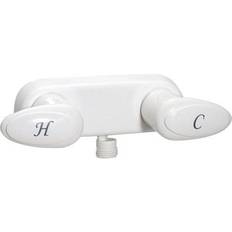 Plumbing Valterra 4 in White Catalina 2-Handle Shower Valve with Vacuum Breaker
