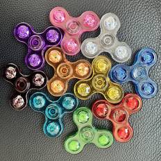 Cross-Border LED Transparent Crystal Fidget Spinner