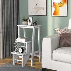 Ladders Costway 3 Tier Step Stool 3 in 1 Folding Ladder Bench