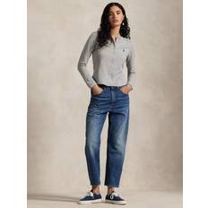 Polo Ralph Lauren XXL Cardigans Polo Ralph Lauren Stretch Cotton Crew Neck Cardigan - Grey