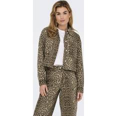 Only Overtøj Only Onlnaomi Jacket - Toasted Coconut Leo