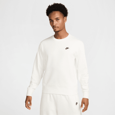 Yellow Jumpers Nike Club Men Sweatshirts - White
