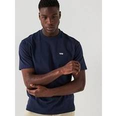 Vans Unisex Tops Vans Mens Left Chest II Loose Fit Tshirt - Black
