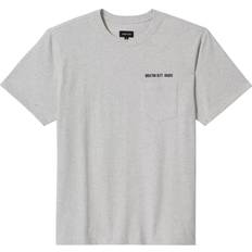 Brixton Embroidered Heavyweight T-Shirt - Heather Grey Ash