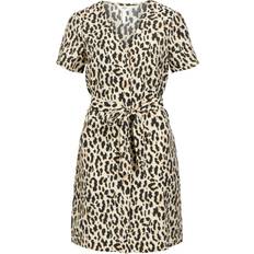 Beige - Strikkede kjoler Object Kjole - Creme/Brun
