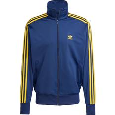 Recycled Fabric Jackets adidas Adicolor Firebird Track Top - Night Indigo/Crew Yellow