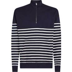 Multifarvet Sweatere Tommy Hilfiger Placed Stripe Half-Zip Sweatshirt - Navy