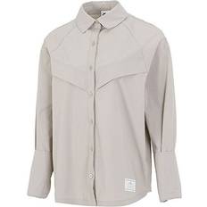 Nike Shirts on sale Nike Sportswear Icn Clsh Wvn Ls Top Long Sleeved Shirt - Grey