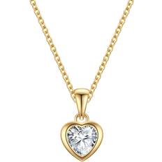 Womens Female Sterling Silver Necklace - Gold