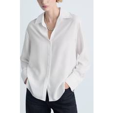 Mango Dam Skjortor Mango Lyocell Fluid Shirt Dam Skjortor - Natural White
