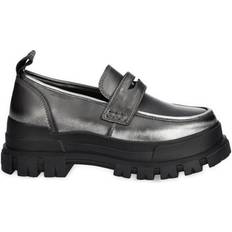 Buffalo Low Shoes Buffalo Metallic Finish Loafers - Grey