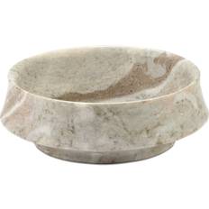 Marble Bowls Serax x Kelly Wearstler Dune Light Brown Medium Marble Footed Bowl