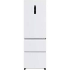 Haier Freestanding Fridge Freezers - White Haier Combined Refrigerator HTR5618ENPW 185 White White
