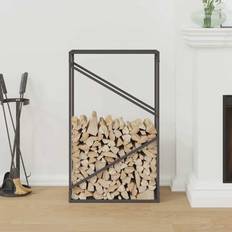 VidaXL Hylder vidaXL Firewood Rack White 60 x 25 x 100 cm Wall Shelf
