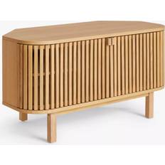John Lewis Small Slatted Stand 60" Oak TV Bench