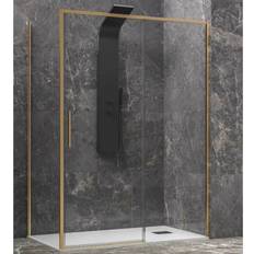 Docce Box Doccia Profili Oro Scorrevole 6mm Anticalcare H200 - 69x130