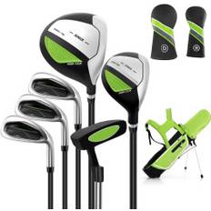 Golfset barn 6-Delat Barngolfklubbset Med Golfbag Och Regnskydd För Barn 11-13 År Grön