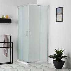 Docce Cabina Doccia Quadrata 90x90 cm Vetro Satinato