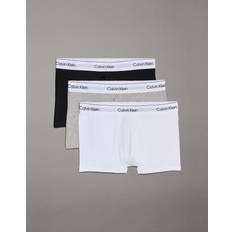 Calvin Klein Men Clothing Calvin Klein Icon Cotton Stretch 3 Pack Trunk - Black/White/Grey