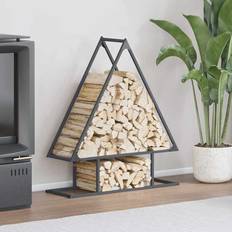 VidaXL Hylder vidaXL Firewood Rack Black 50 x 25 x 90 cm Shelving System