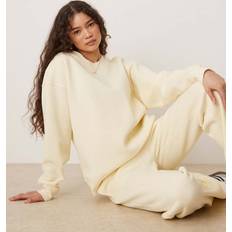 Gina Tricot Clothing Gina Tricot Mix And Match Relaxed Sweatshirt - Buttermilk Sorbet Yellow