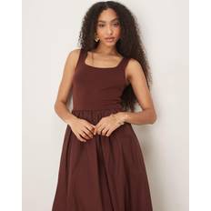 Dresses Nobody's Child Colorado Square Neck Midi Dress - Brown