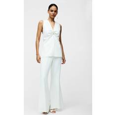 French Connection Arlette Flare Leg Trousers - White
