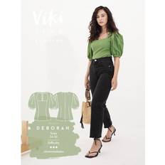 Yarn & Needlework Supplies Vikisews Sewing Pattern Deborah Blouse Women UK 4-22