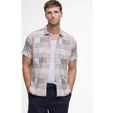 Barbour Men Shirts Barbour Oakshore Patchwork Gingham Summer Shirt - Washed Stone