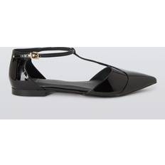 John Lewis Smart T-Bar Pointed Toe Ballerina Pumps