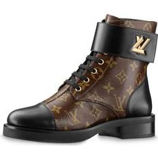 Louis Vuitton Boots Louis Vuitton LV Wonderland Monogram Canvas Martin Boots - Brown