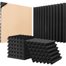 Bed Bath & Beyond Adhesive High Density Acoustic Foam Panels 24 Pack 12 x 12 x 2 inches