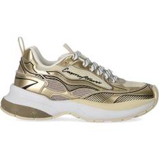 Emporio Armani Gold Sneakers - Gold/White