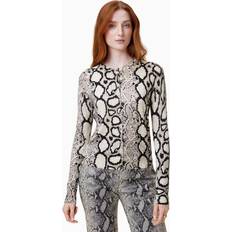 AllSaints Cardigans AllSaints Anouk Snake Cardigan - Flow Ecru Whit