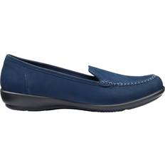 Blue - Women Moccasins Hotter Jazz Wide Shoes - French Navy