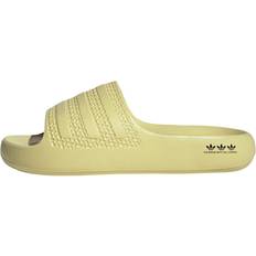 Women - Yellow Slides adidas Adilette Ayoon Slides - Powder Yellow/Core Black