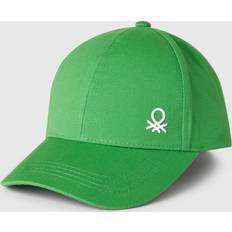 Green Caps Children's Clothing United Colors of Benetton Kids' Cotton Logo Baseball Cap - Green