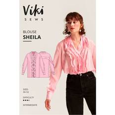 Yarn & Needlework Supplies Vikisews Sewing Pattern Sheila Blouse Women UK 4-22 Tops