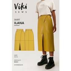 Yarn & Needlework Supplies Vikisews Sewing Pattern Ilana Skirt Women UK 4-22