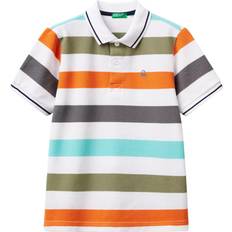 Orange Pikétröjor Barnkläder Benetton H S Polo Shirt - Vit