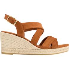 Brown Heeled Sandals LK Bennett Mariana Suede Wedge Heel Espadrille Sandals - Tan
